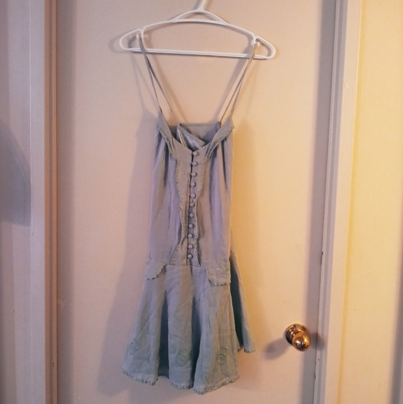 DONATED! FCUK Mint Green Strappy Dress - Picture 2 of 4